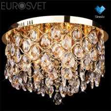 Люстра со светодиодной подсветкой Eurosvet 3322/6L золото Strotskis